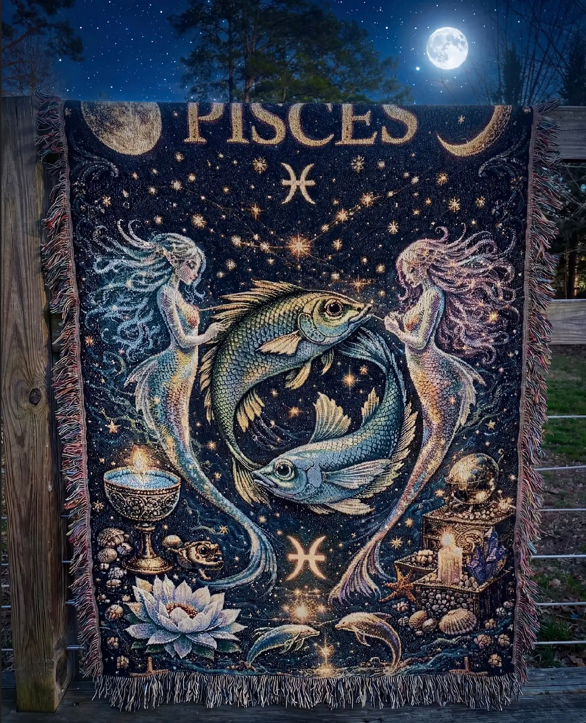 Custom Zodiac Woven Blanket