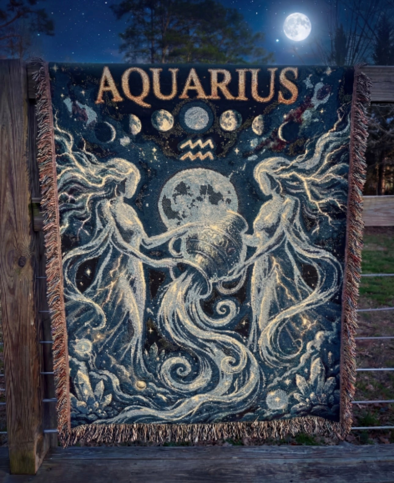 Custom Zodiac Woven Blanket