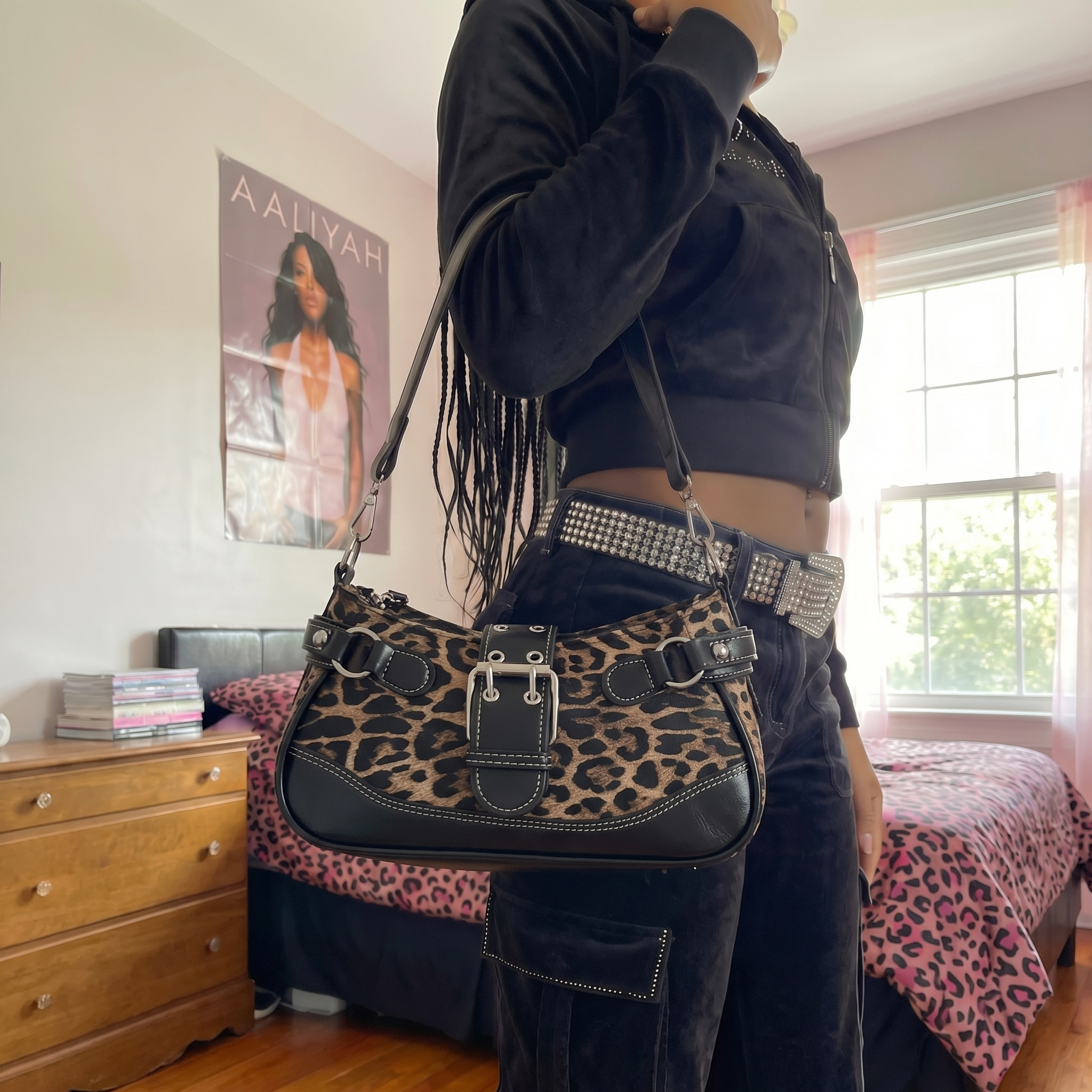 Animal Print Shoulder Bag