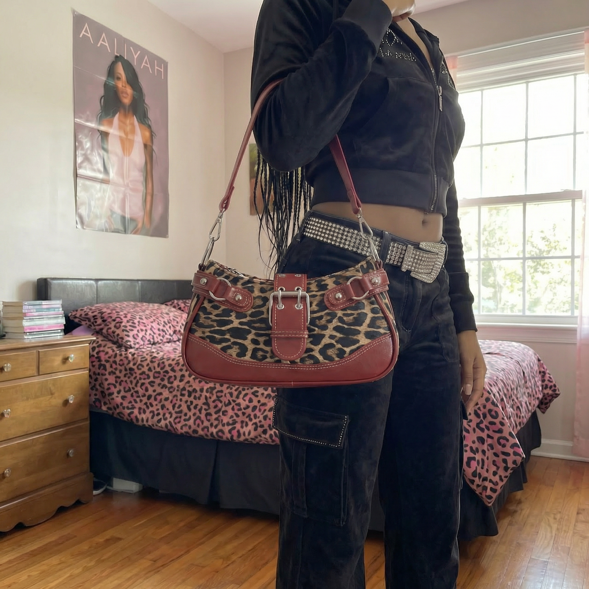Animal Print Shoulder Bag