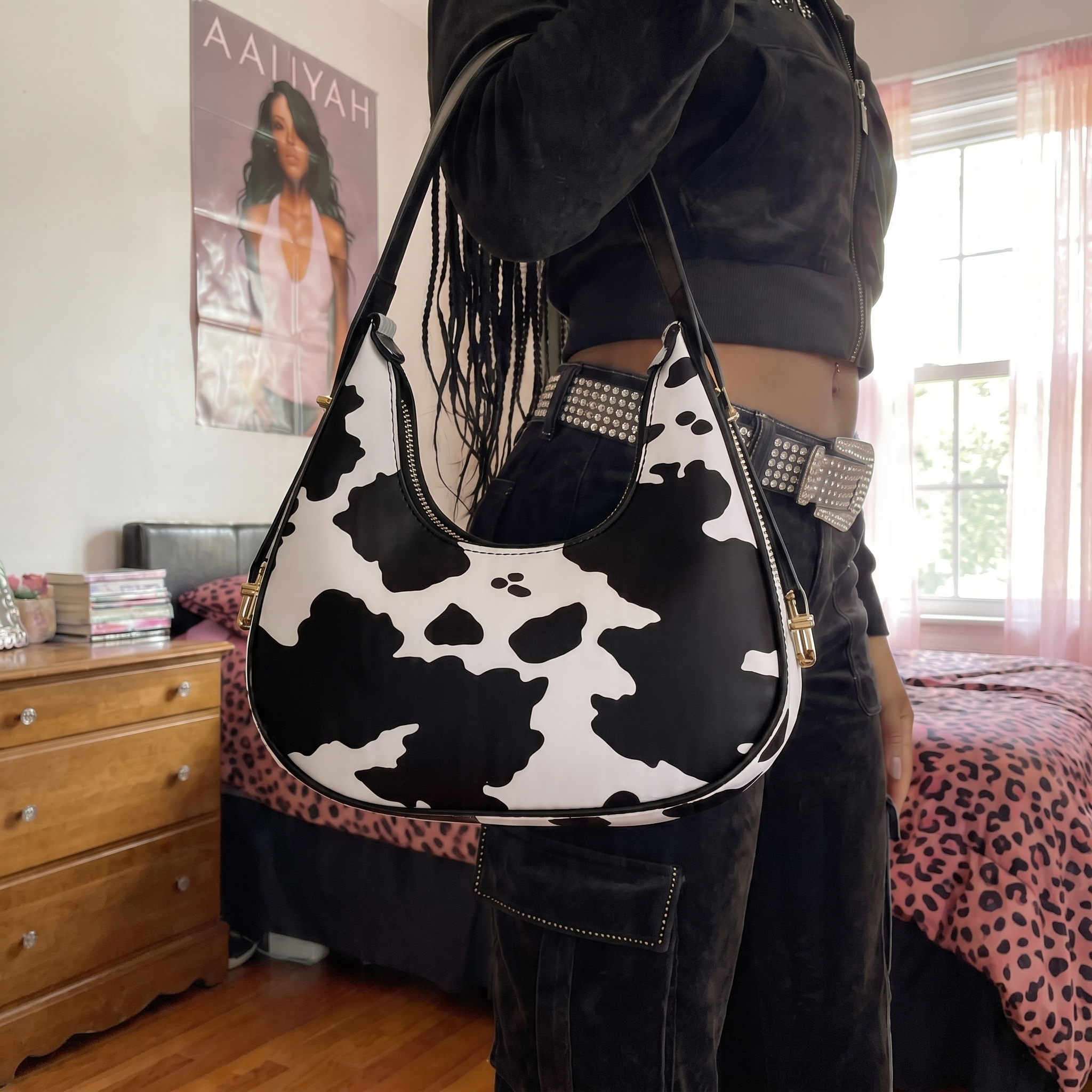 Animal Print Shoulder Bag